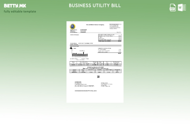 Деловна сметка за комунални услуги на компанијата за водоснабдување на САД Хаваи